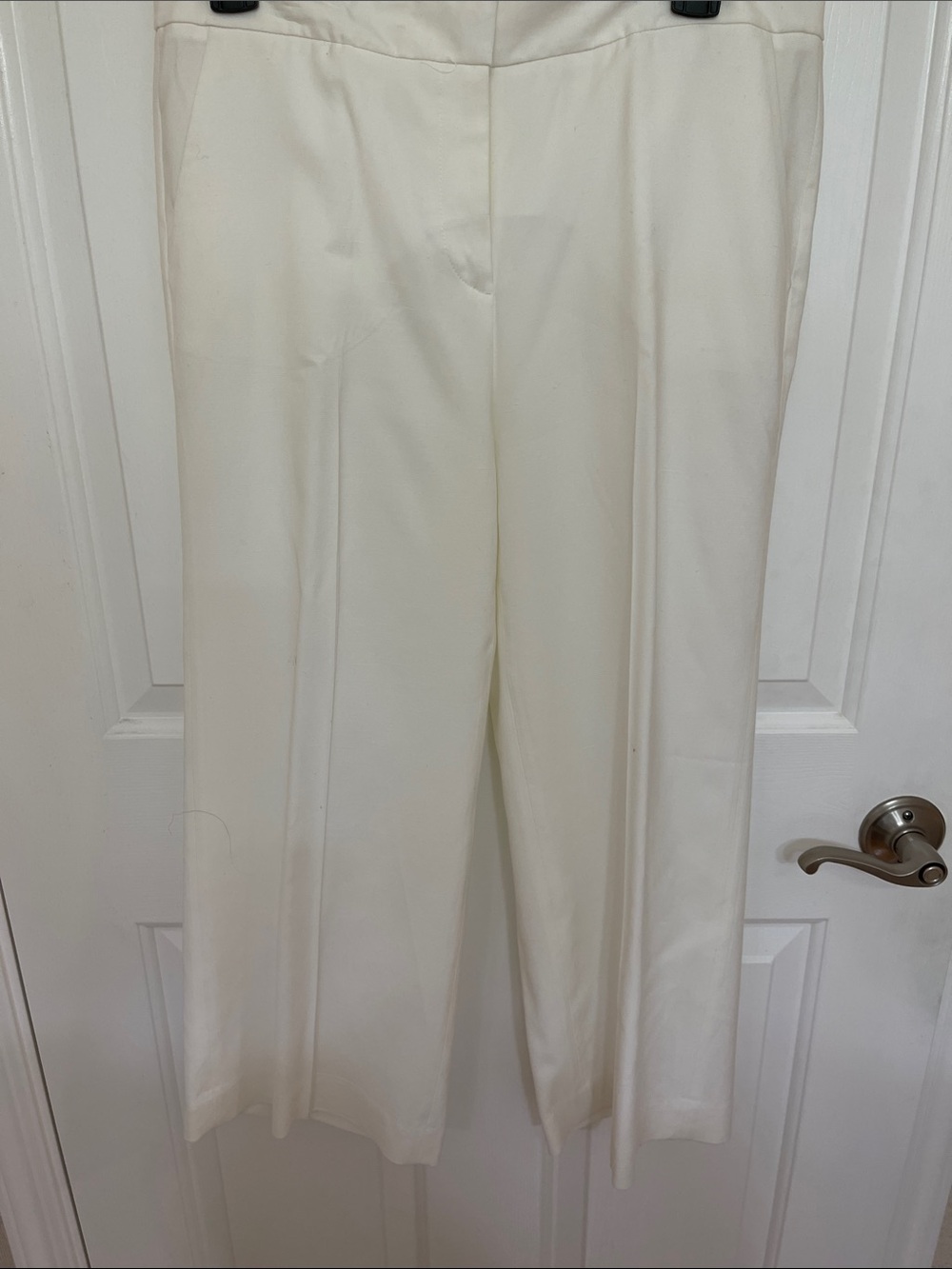 Classiques Entier Cream Wide-Leg Dress Pants size 6
